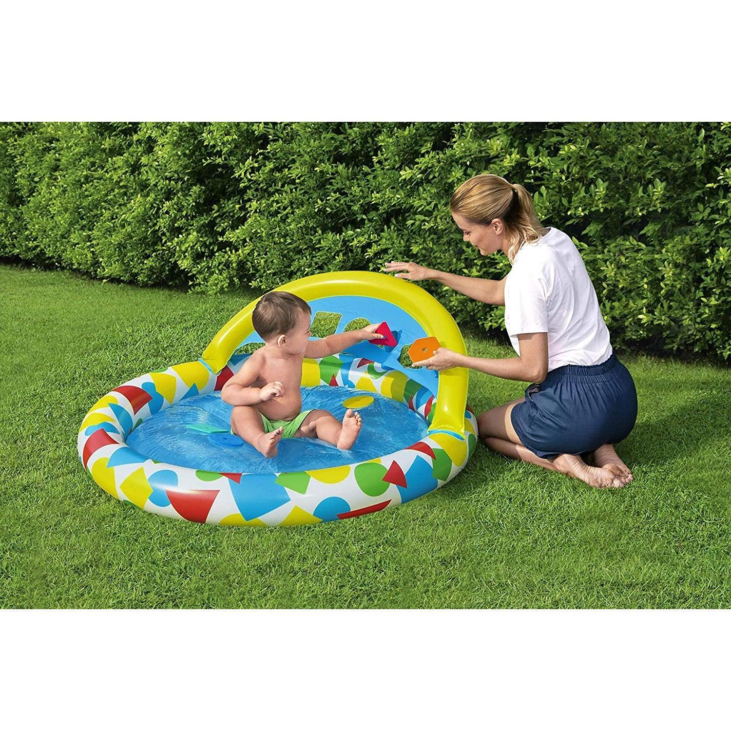 Bestway 52378 Splash & Learn Kiddie Pool‎ 120 x 117 x 46 cm - BumbleToys - 8-13 Years, Bestway, Boys, Eagle Plus, Floaters, Island, Pre-Order, Sand Toys Pools & Inflatables