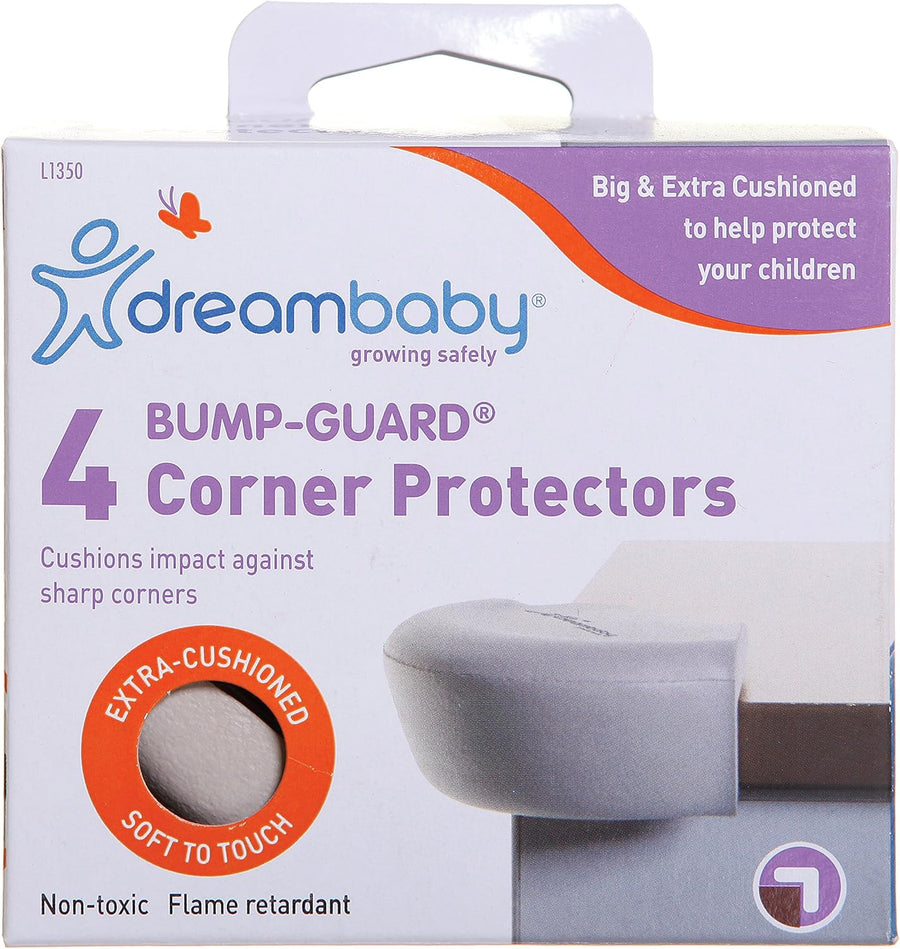 Dream Baby F1350 Bump Guard Corner Protectors 4 Pieces - Grey Table protection