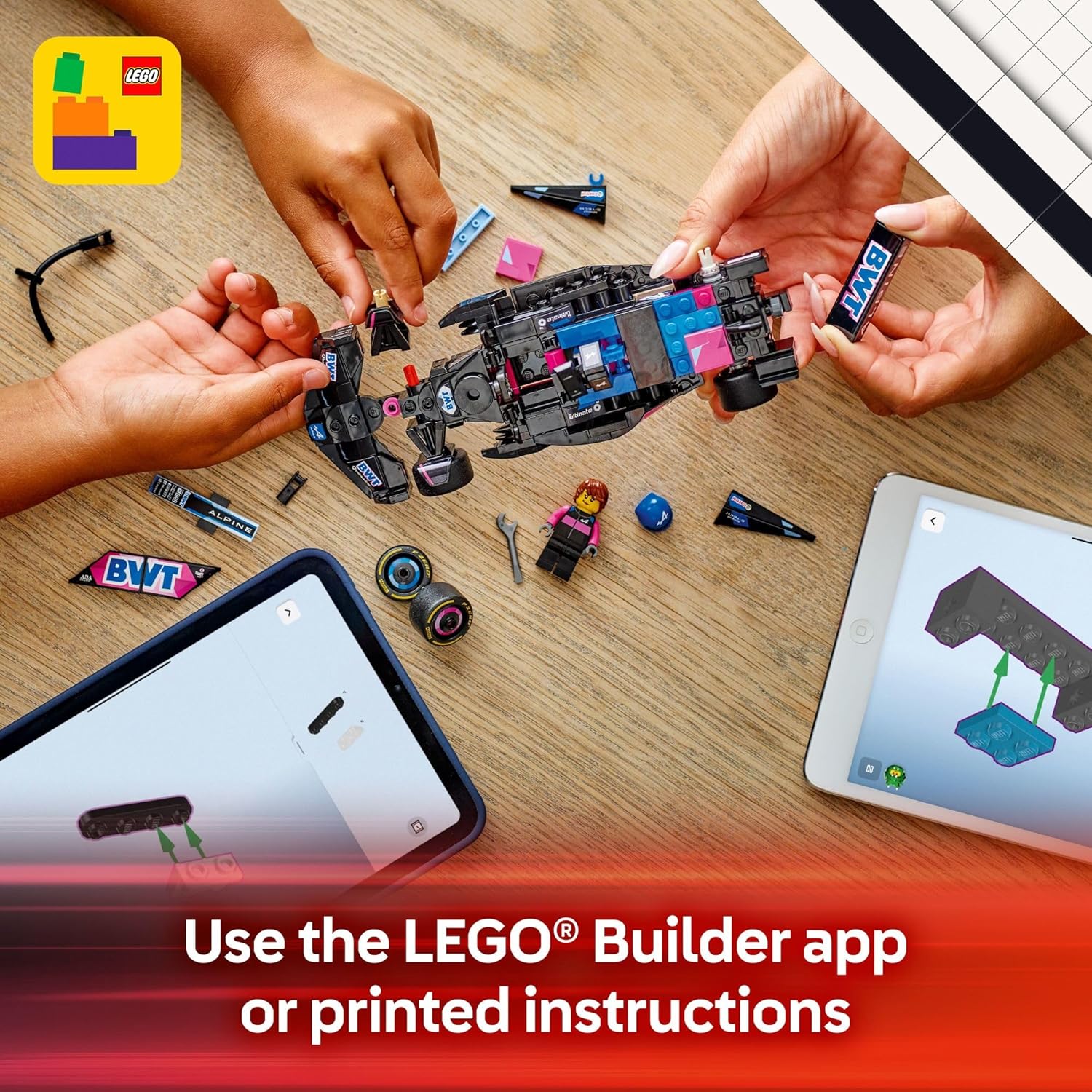 ليجو 77248 سبيد تشامبيونز بي دبليو تي ألباين فورمولا 1 فريق A524 لعبة سيارة سباق - مجموعة بناء للأطفال، أولاد وبنات، من عمر 10 سنوات فما فوق 