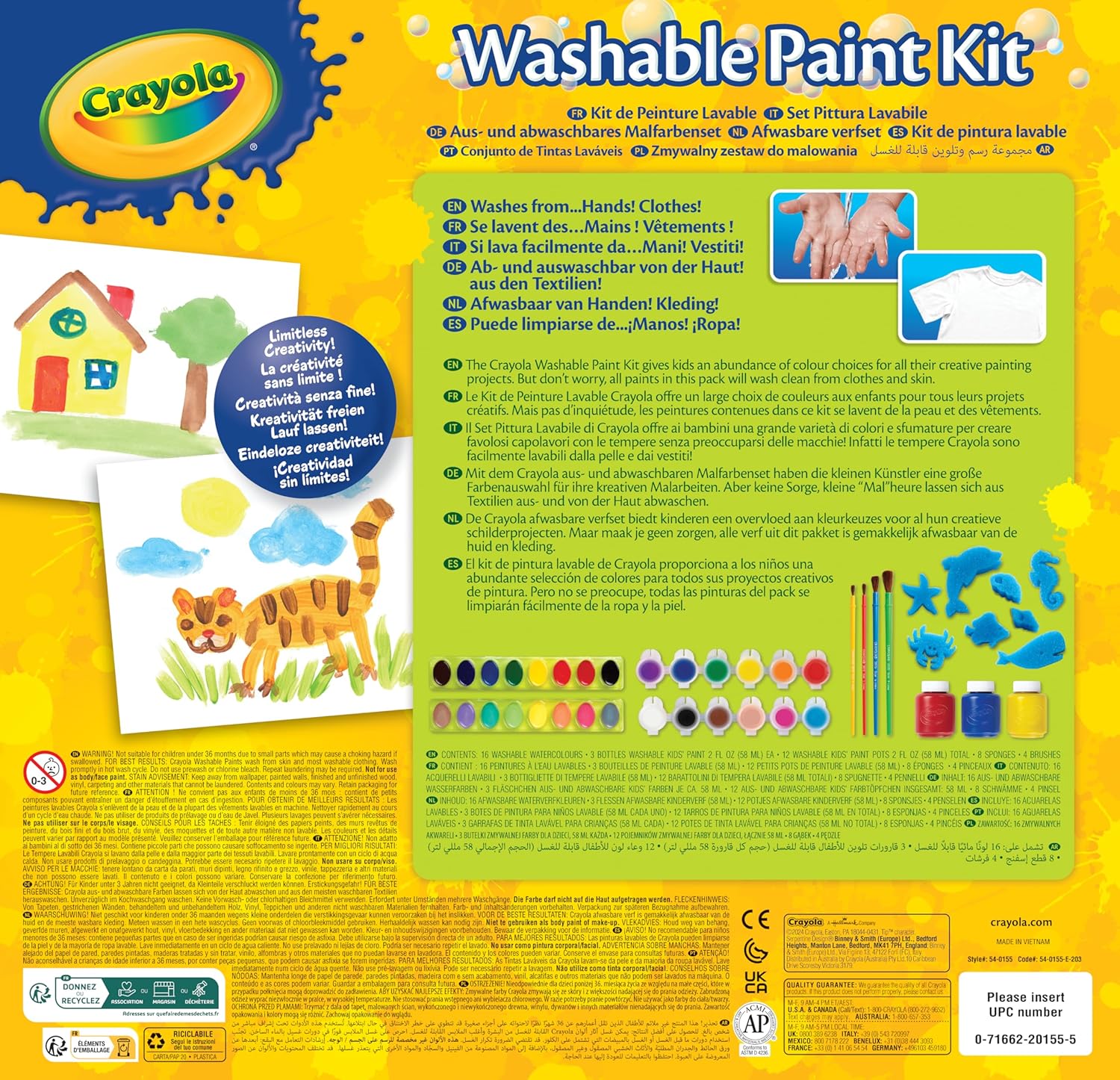 Crayola Washable Kid's Paint Kit For Kids