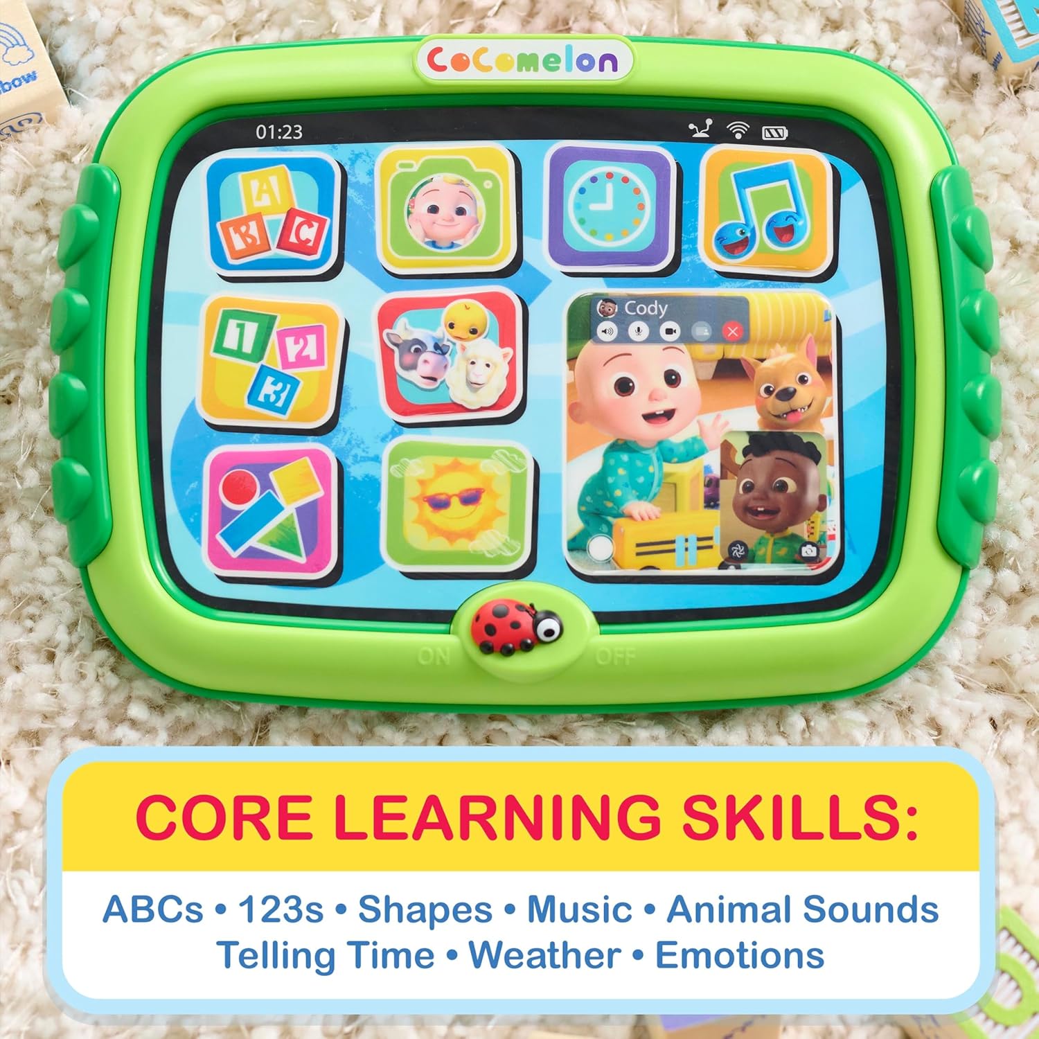 جهاز كوكوميلون اللوحي التعليمي، أكثر من 60 عبارة تعليمية، غنِّ مع أغنية 