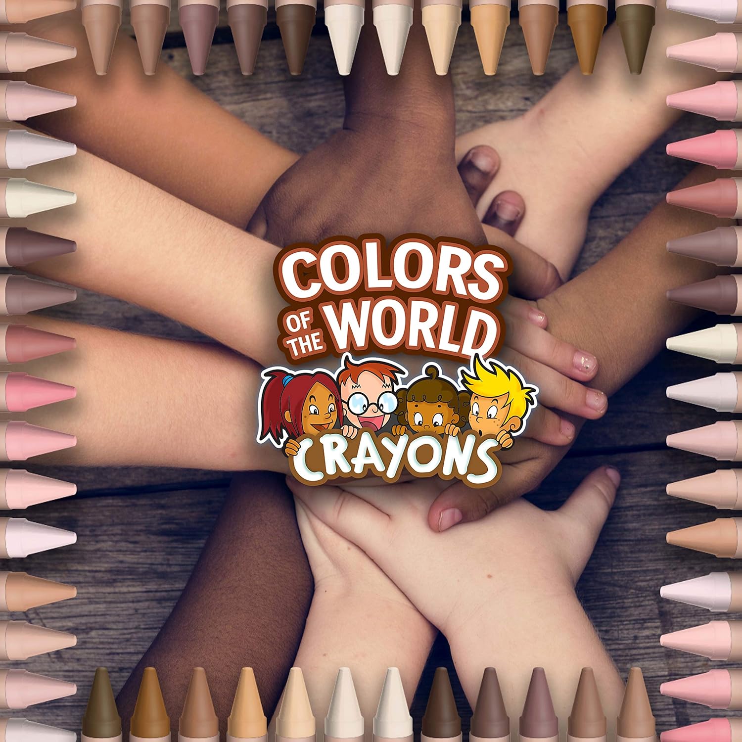 Crayola 24 Colours of The World Skin Tone Crayons