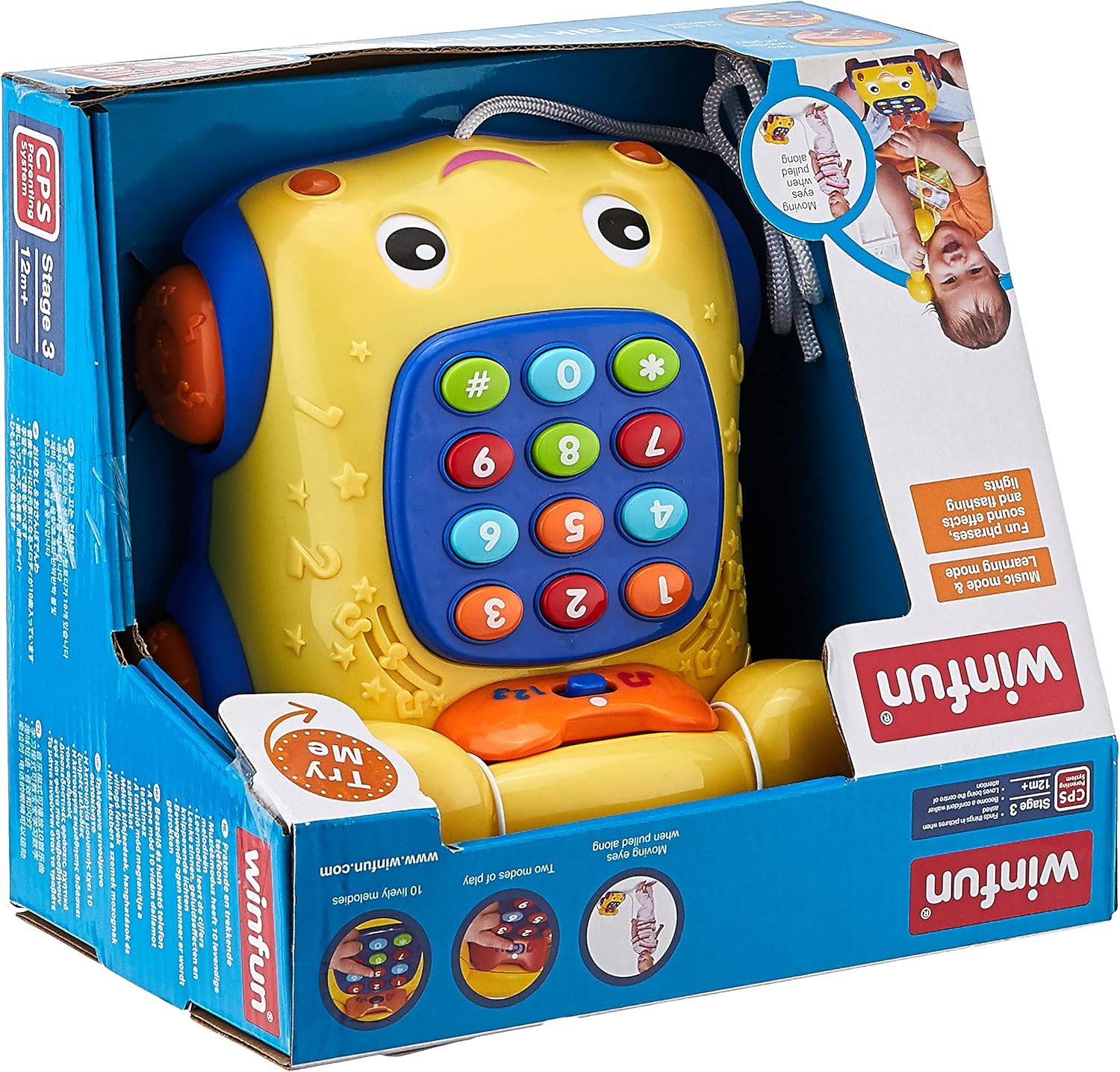 WinFun Talk'N Pull Phone للأطفال