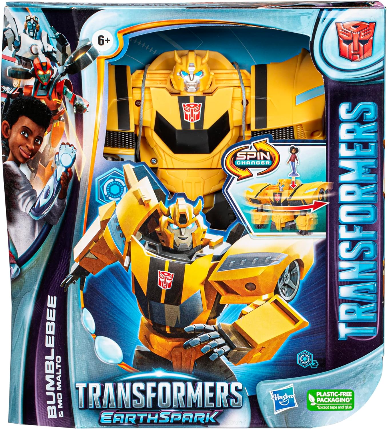 Hasbro Transformers Earthspark Spin Changer Bumblebee And Mo Malto F7662