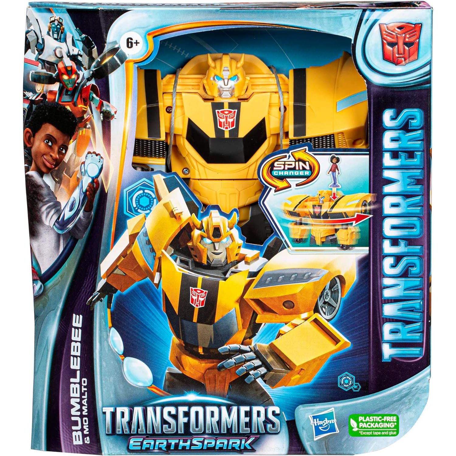 Hasbro Transformers Earthspark Spin Changer Bumblebee And Mo Malto F7662