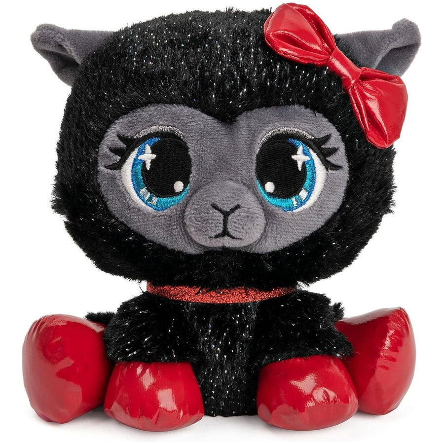 GUND P.Lushes Designer Fashion Pets إصدار خاص من Ba-Bah Noir Llama حيوان محشو فاخر، أسود وأحمر، 6