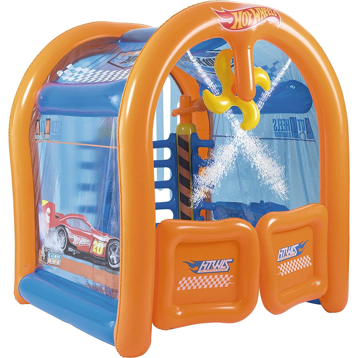 Bestway 93406 Car Wash Center Hot Wheels 1.53m x 1.31m x 1.50m - BumbleToys - 8-13 Years, Boys, Eagle Plus, Floaters, Girls, Sand Toys Pools & Inflatables, unicorn