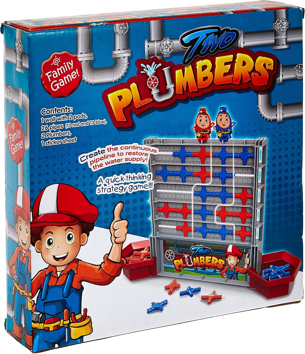 Power Joy Game Two Plumbers Educational Playset, PJ Power Joy, 007-97A