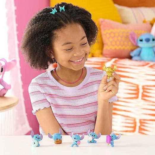 Disney Stitch Feed Me 6-piece Collectible Figure Set, Premium Collector Package, Kids Toys for Ages 3 Up
