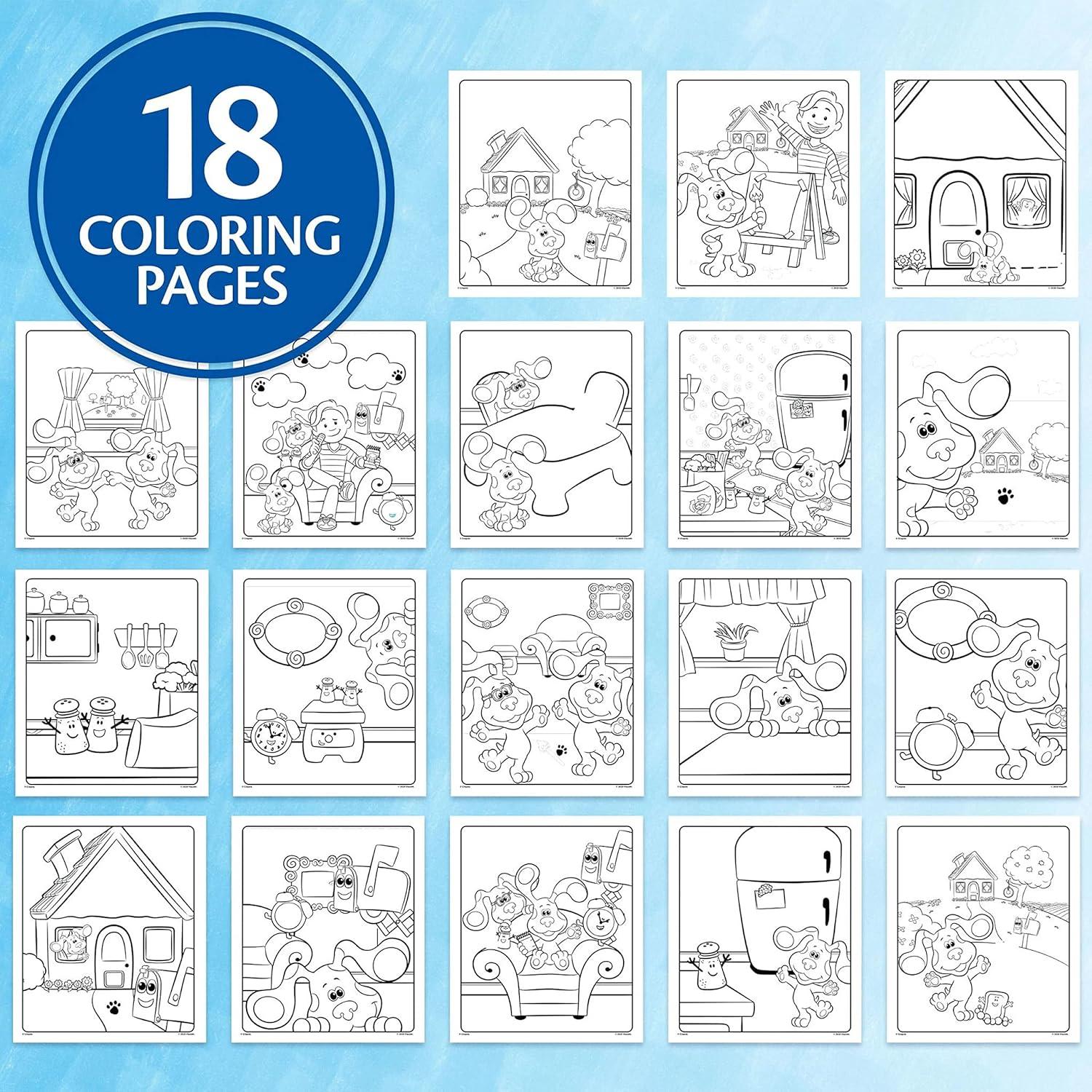 Crayola Blues Clues Color Wonder, 18 Mess Free Coloring Pages & 5 No Mess Markers