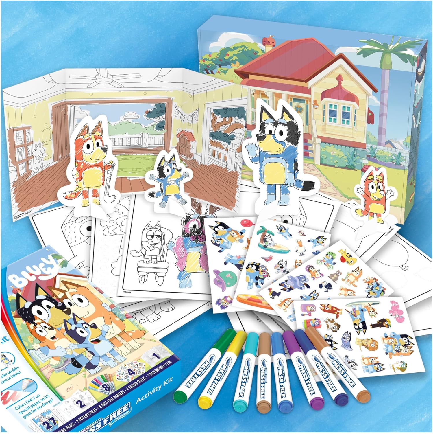 مجموعة أنشطة كرايولا كولور وندر بلوي | متعة تلوين خالية من الفوضى | تتضمن أكثر من 40 قطعة