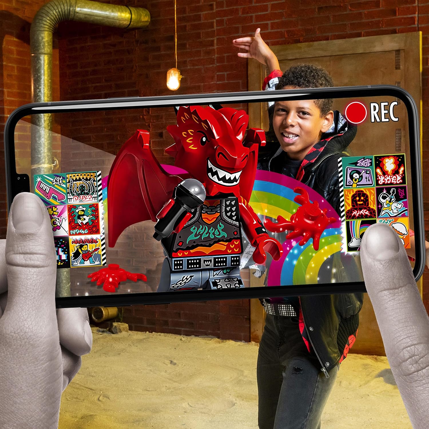 LEGO 43109 VIDIYO Metal Dragon BeatBox Music Video Maker Musical Toy for Kids, Augmented Reality Set with App-Large