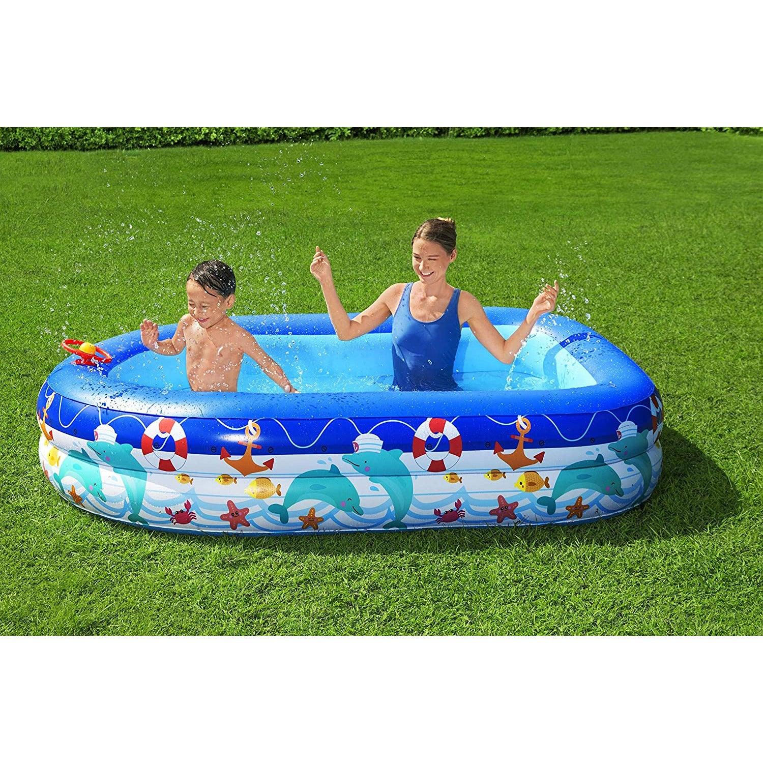 Bestway 54370 Sea Captain Family Pool 213X155X132 - BumbleToys - 8-13 Years, Boys, Eagle Plus, Floaters, Girls, Sand Toys Pools & Inflatables