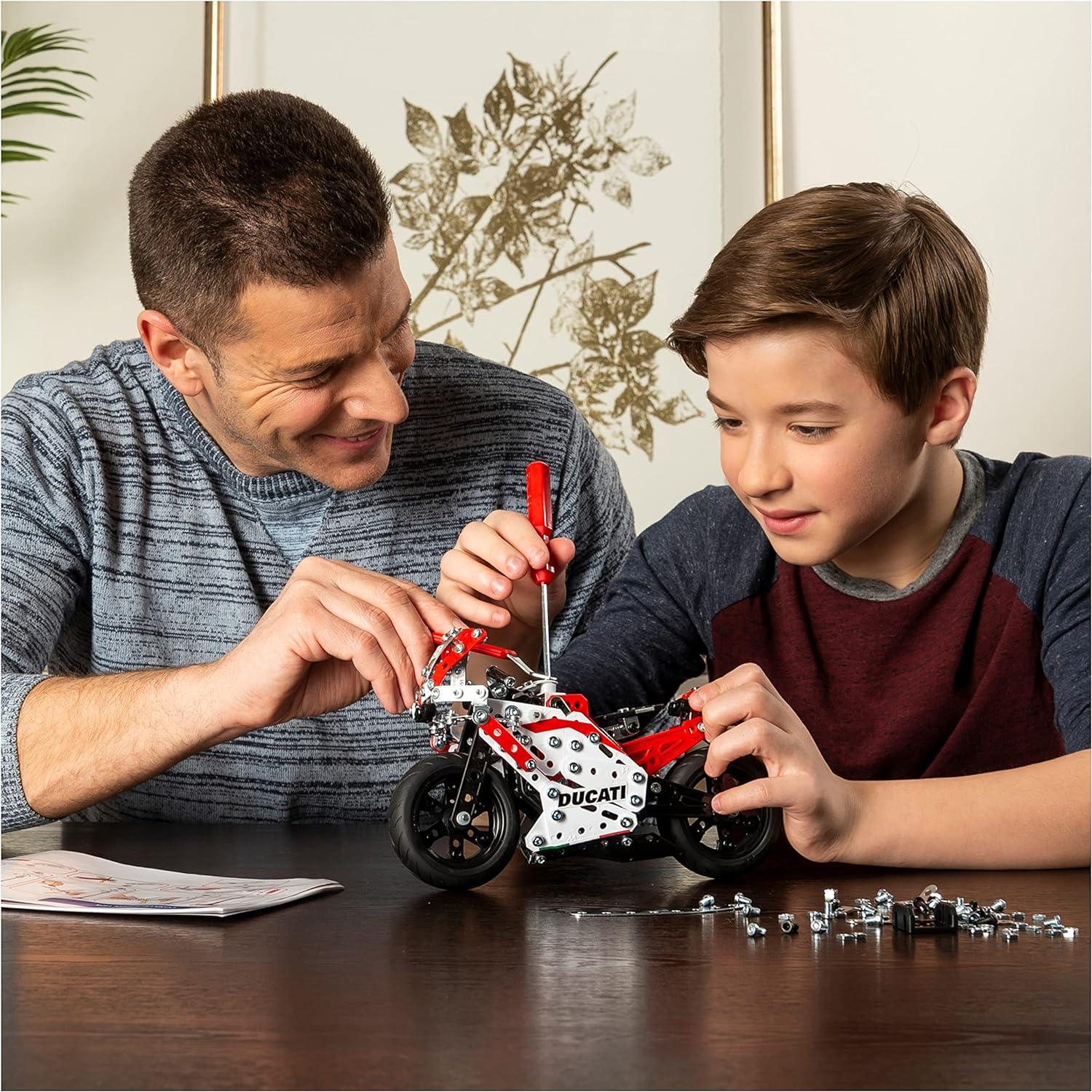 Meccano – Ducati Desmosedici GP S.T.E.A.M Building Kit with Coil-spring Suspension, for Ages 10 and Up