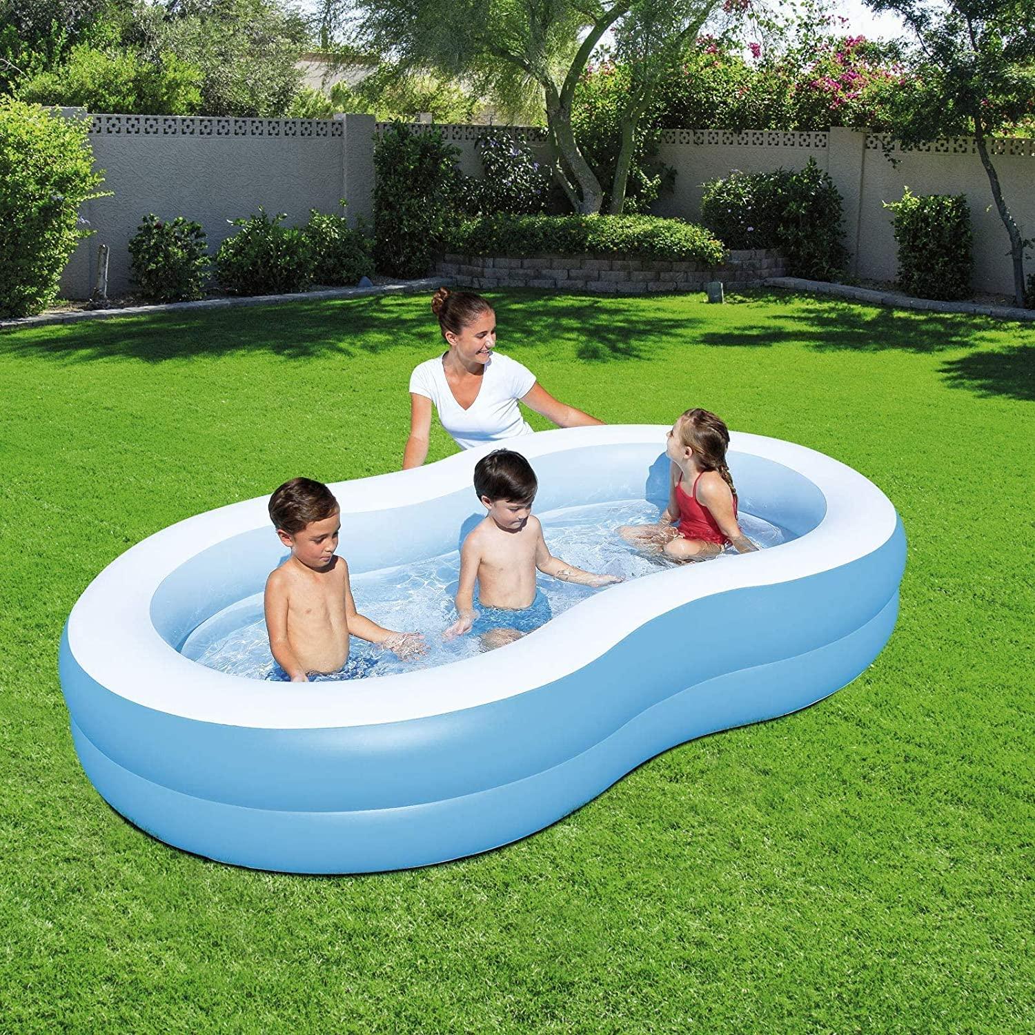 Bestway 54117 The Big Lagoon Family Pool for Kids - blue - BumbleToys - 2-4 Years, 5-7 Years, Boys, Eagle Plus, Floaters, Girls, Sand Toys Pools & Inflatables