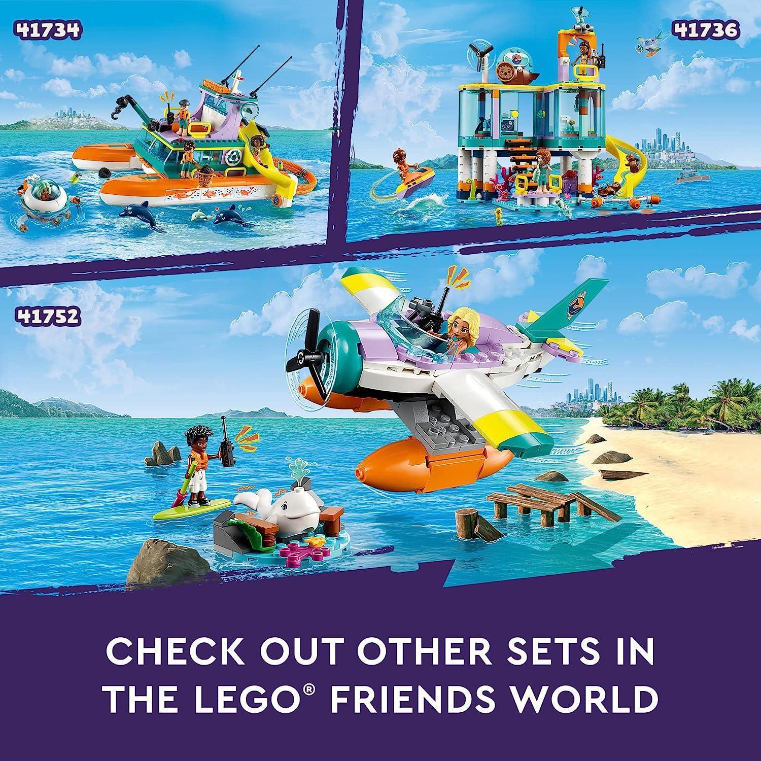 LEGO Friends Sea Rescue Plane 41752 Building Toy, Creative Fun for Girls and Boys Ages 6+ (203 Pieces) - BumbleToys - 5-7 Years, Boys, Friends, LEGO, OXE