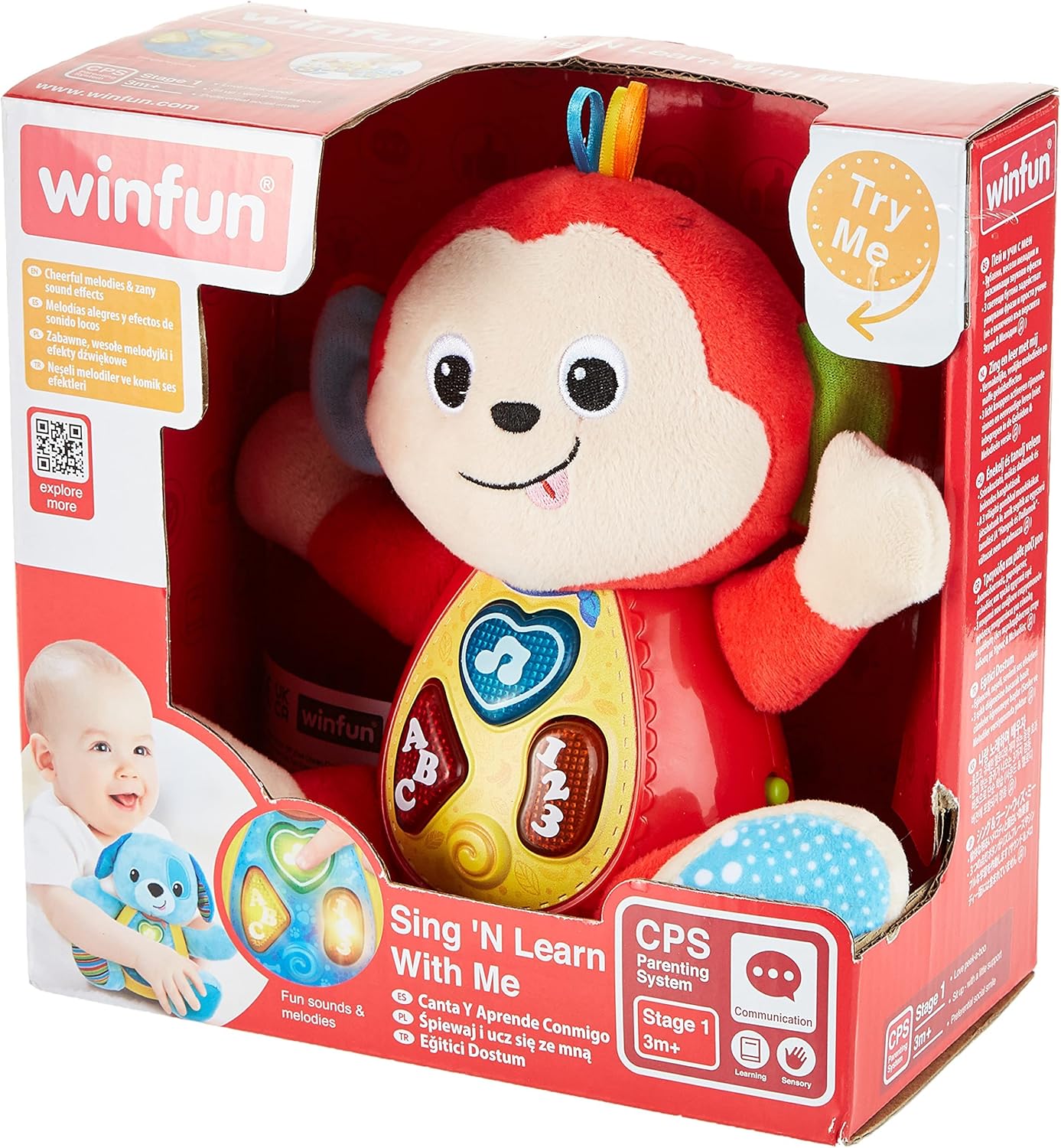 لعبة winfun Sing 'N Learn Animal Pal - Monkey