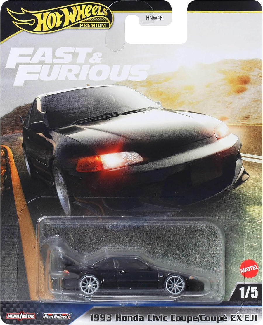 Hot Wheels Premium Fast & Furious 1:64 Scale - 1993 HONDA CIVIC COUPE