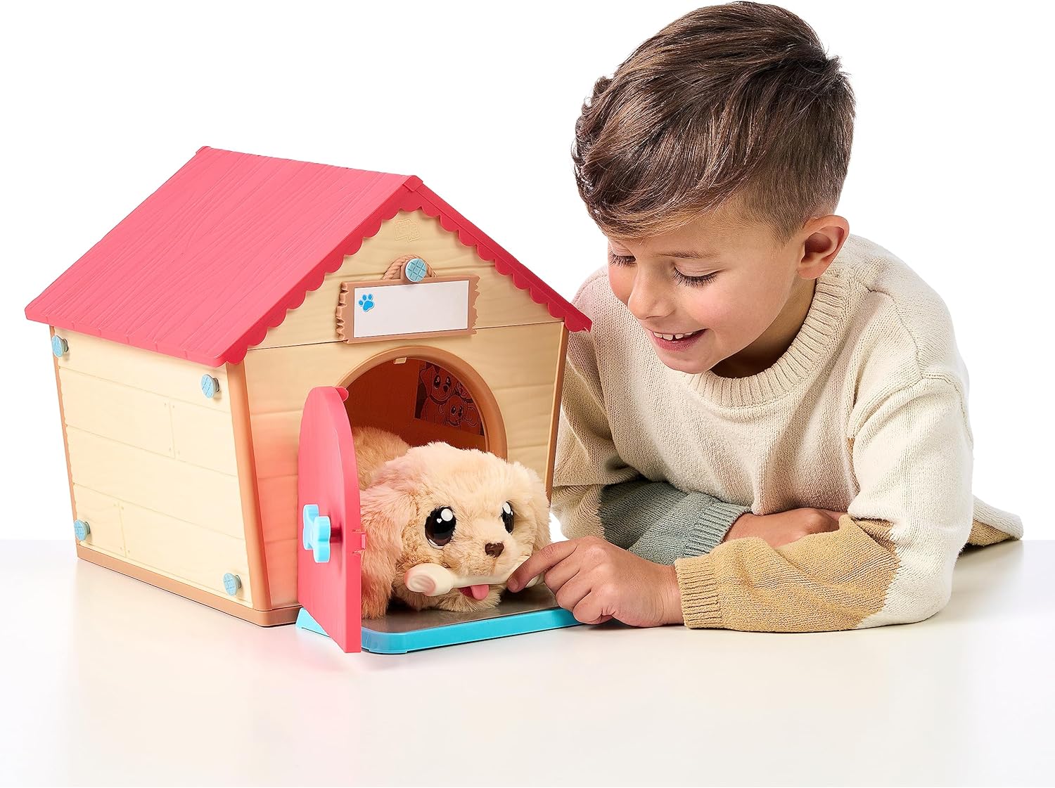 Little Live Pets - My Puppy's Home Interactive Plush Toy Puppy and Kennel