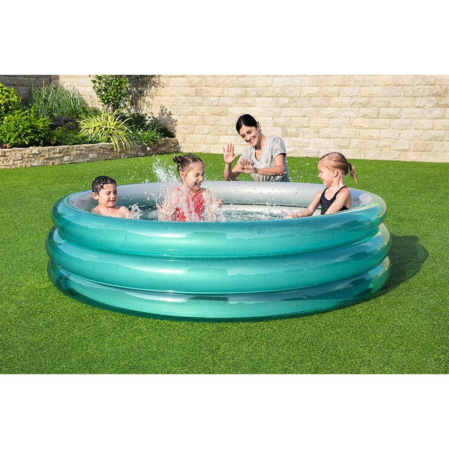 Bestway 51043 Big Metallic 3-Ring Pool 201X53 - BumbleToys - 8-13 Years, Boys, Eagle Plus, Floaters, Girls, Sand Toys Pools & Inflatables