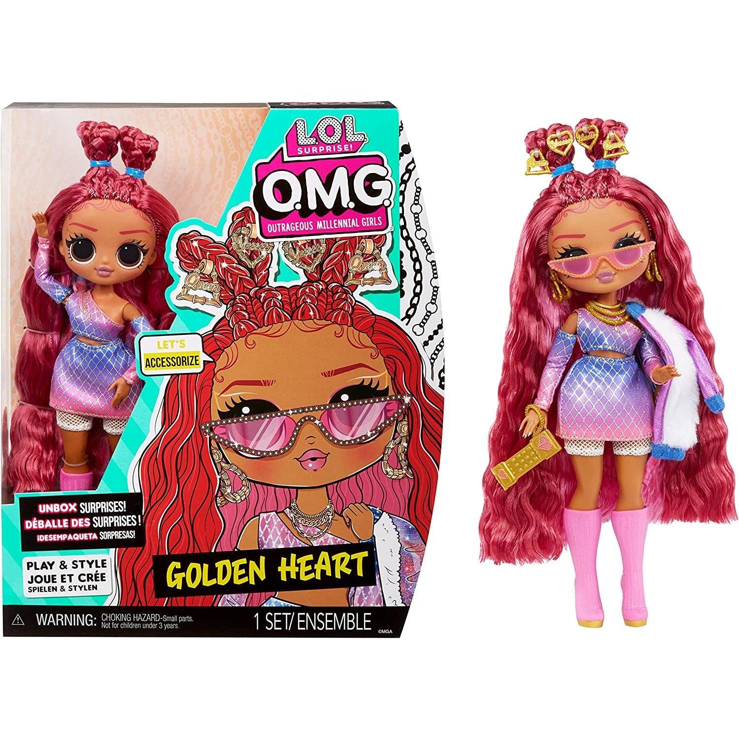 L.O.L. Surprise! O.M.G. Golden Heart Fashion Doll with Multiple Surprises and Fabulous Accessories