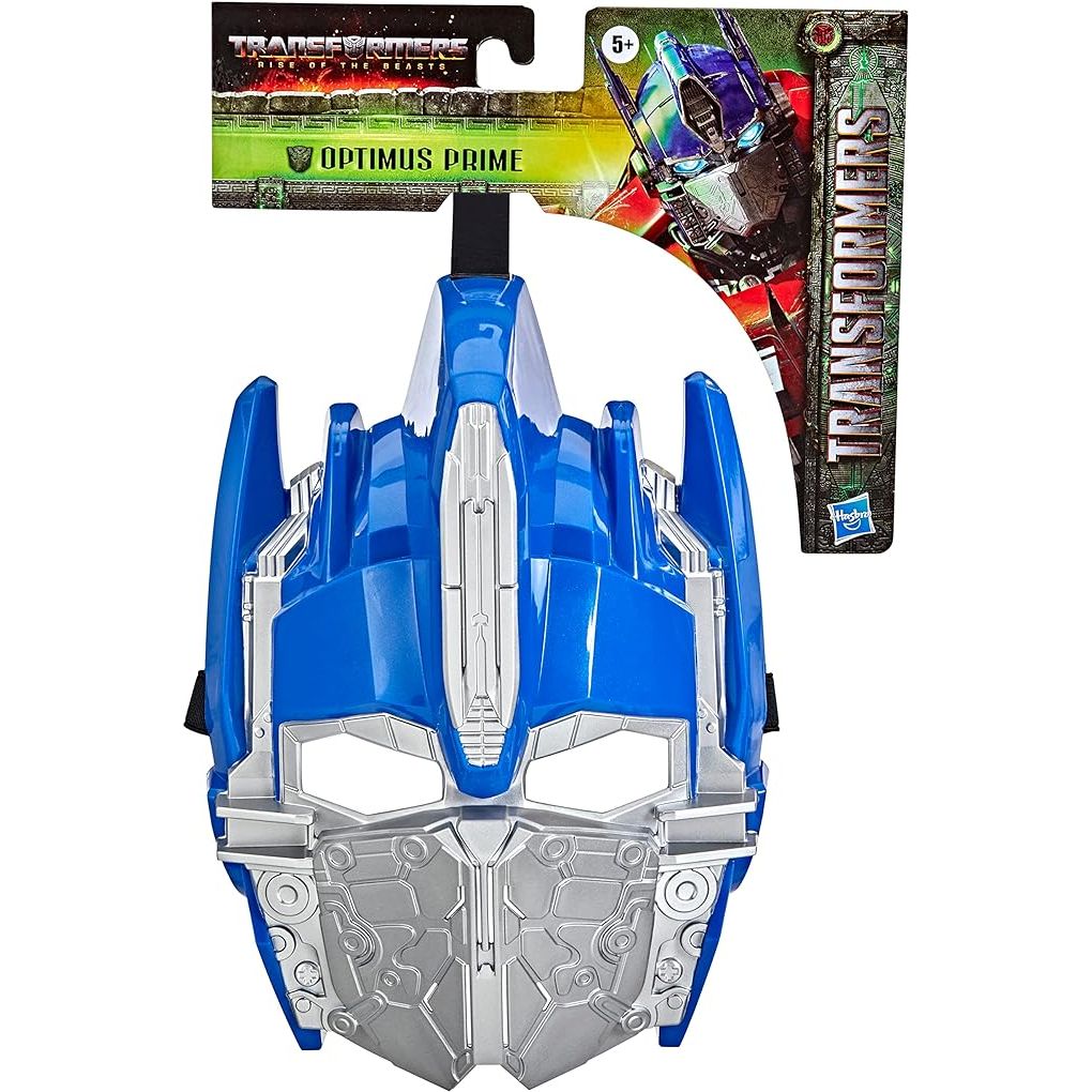 Hasbro Transformers Toys Rise of the Beasts Movie Optimus Prime Roleplay Costume Mask for Ages 5 and Up, 10-inch