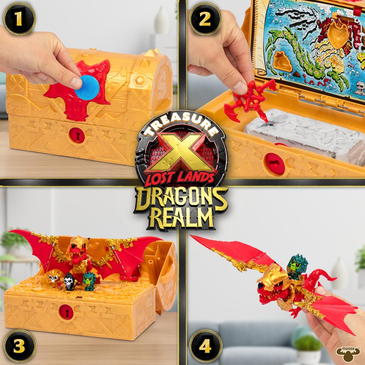 Treasure X Lost Lands Dragon's Realm Mystery Treasure Chest | Unlock the chest & reveal 25+ surprises!