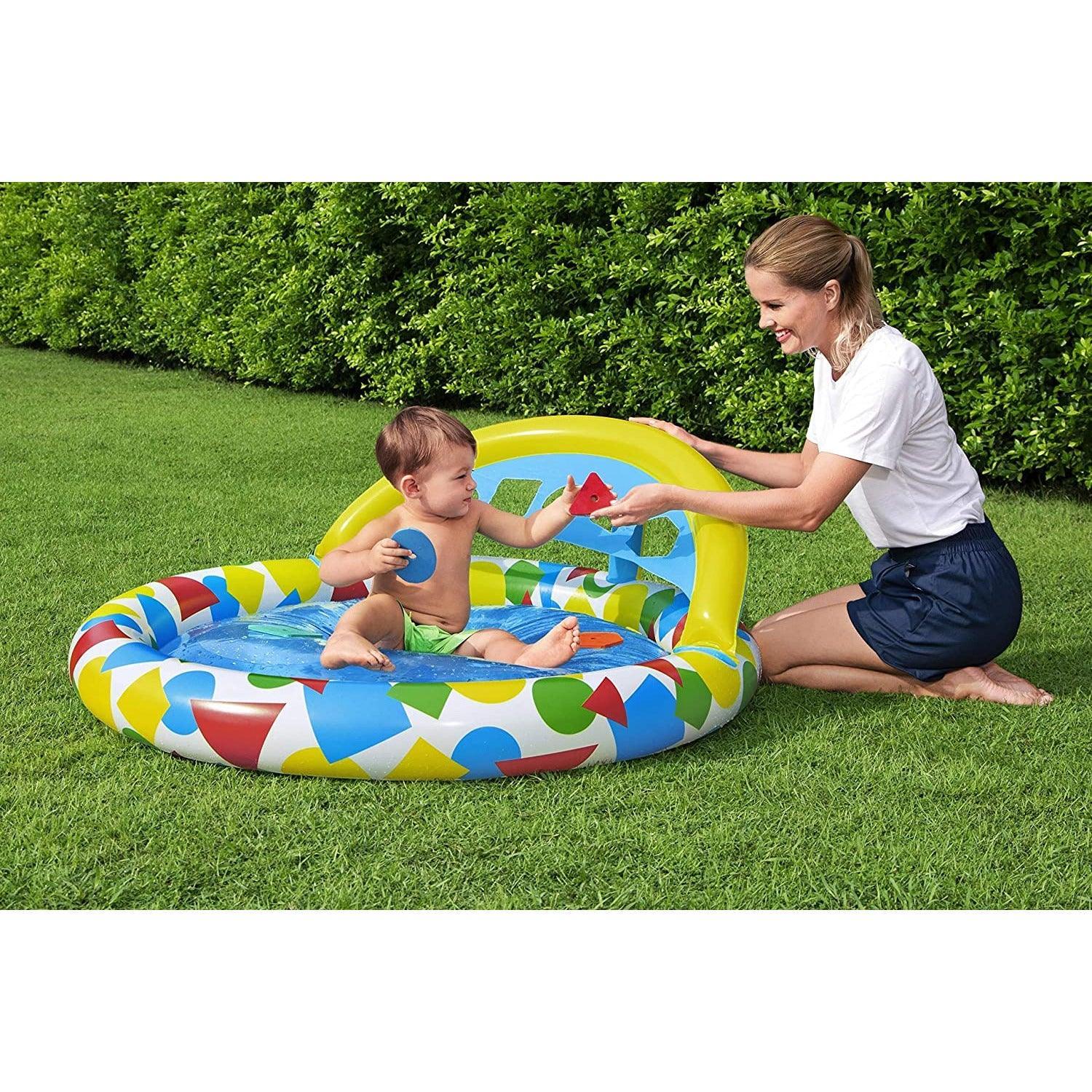 Bestway 52378 Splash & Learn Kiddie Pool‎ 120 x 117 x 46 cm - BumbleToys - 8-13 Years, Bestway, Boys, Eagle Plus, Floaters, Island, Pre-Order, Sand Toys Pools & Inflatables