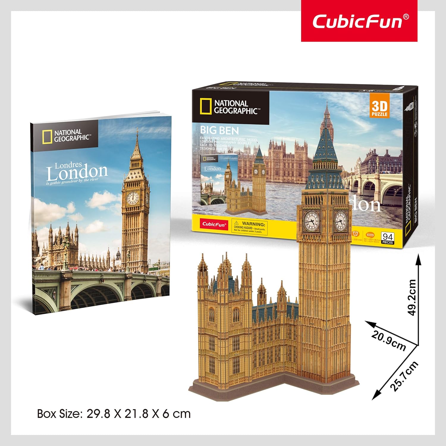 Cubic Fun Big Ben London 3D Puzzle 94 Pieces