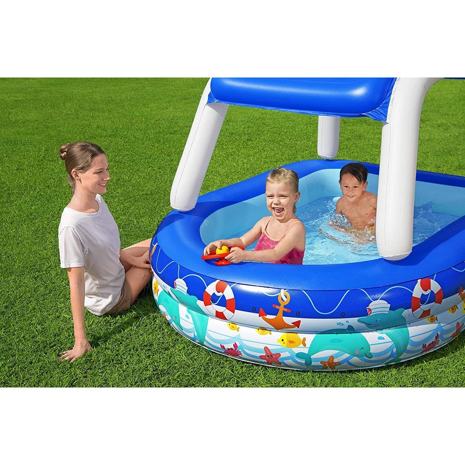 Bestway 54370 Sea Captain Family Pool 213X155X132 - BumbleToys - 8-13 Years, Boys, Eagle Plus, Floaters, Girls, Sand Toys Pools & Inflatables