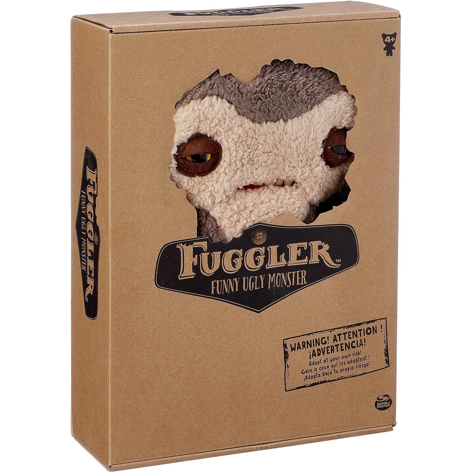 Fugglers Funny Ugly Monster Plush Toy Brown Large
