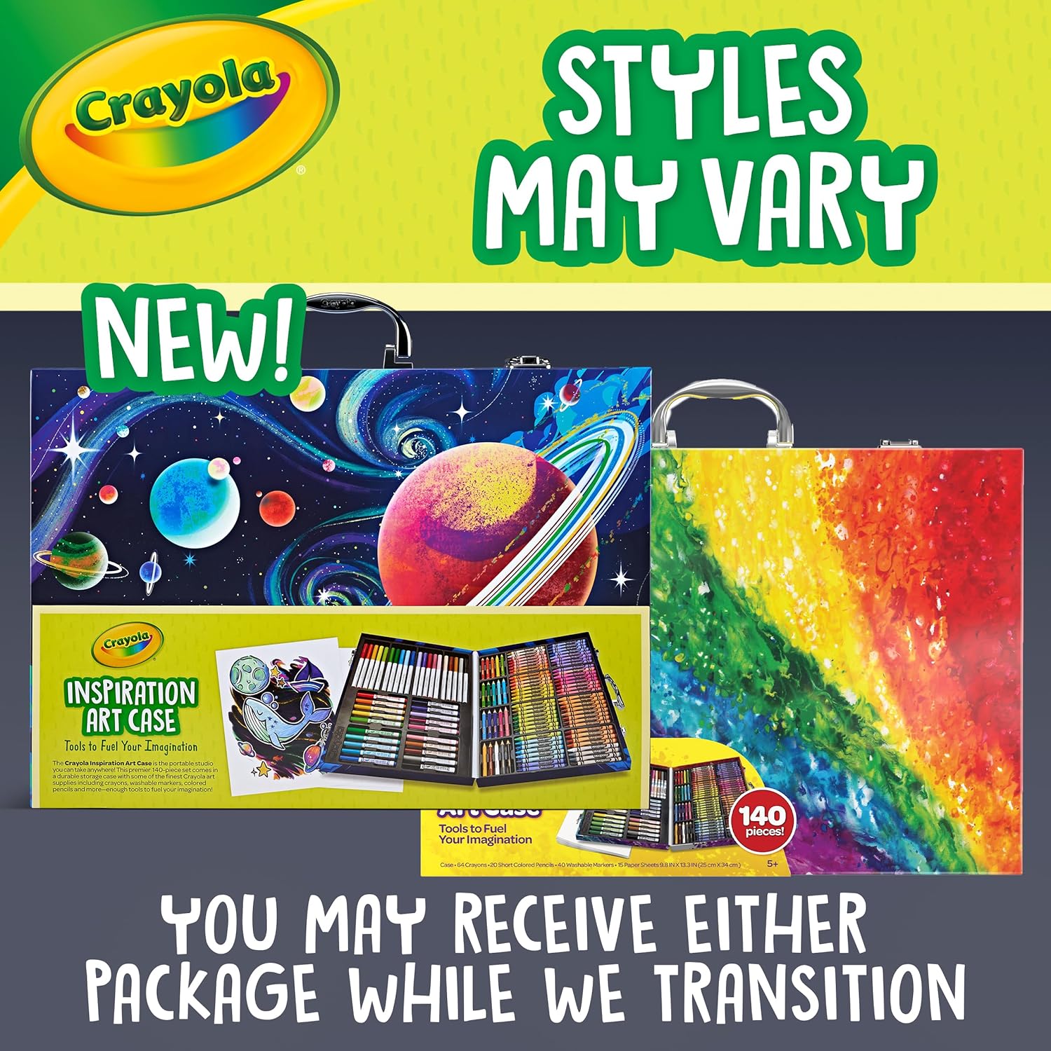 مجموعة CRAYOLA Inspiration Art - 140 قطعة