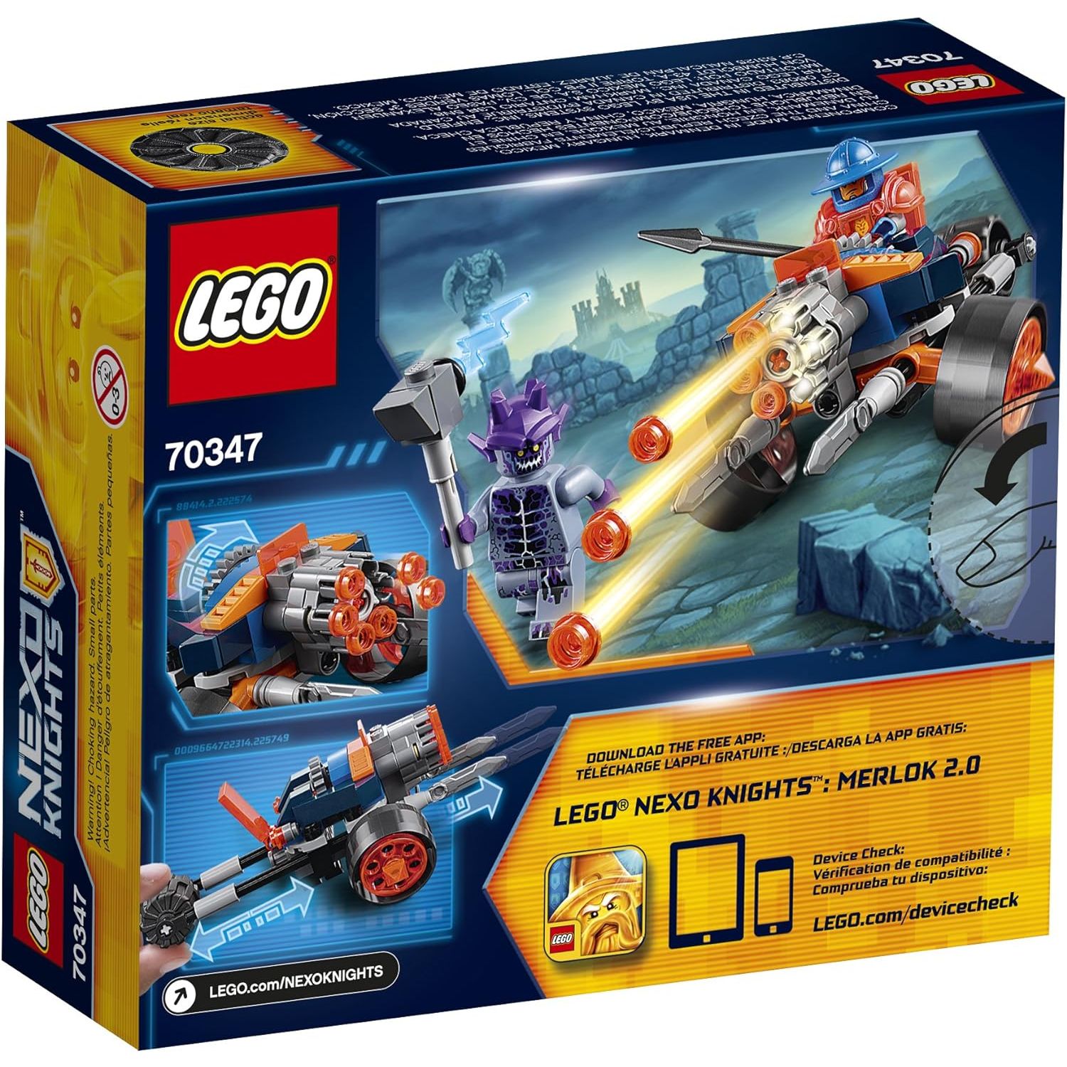 LEGO Nexo Knights King's Guard Artillery 70347 Building Kit (98 Piece)