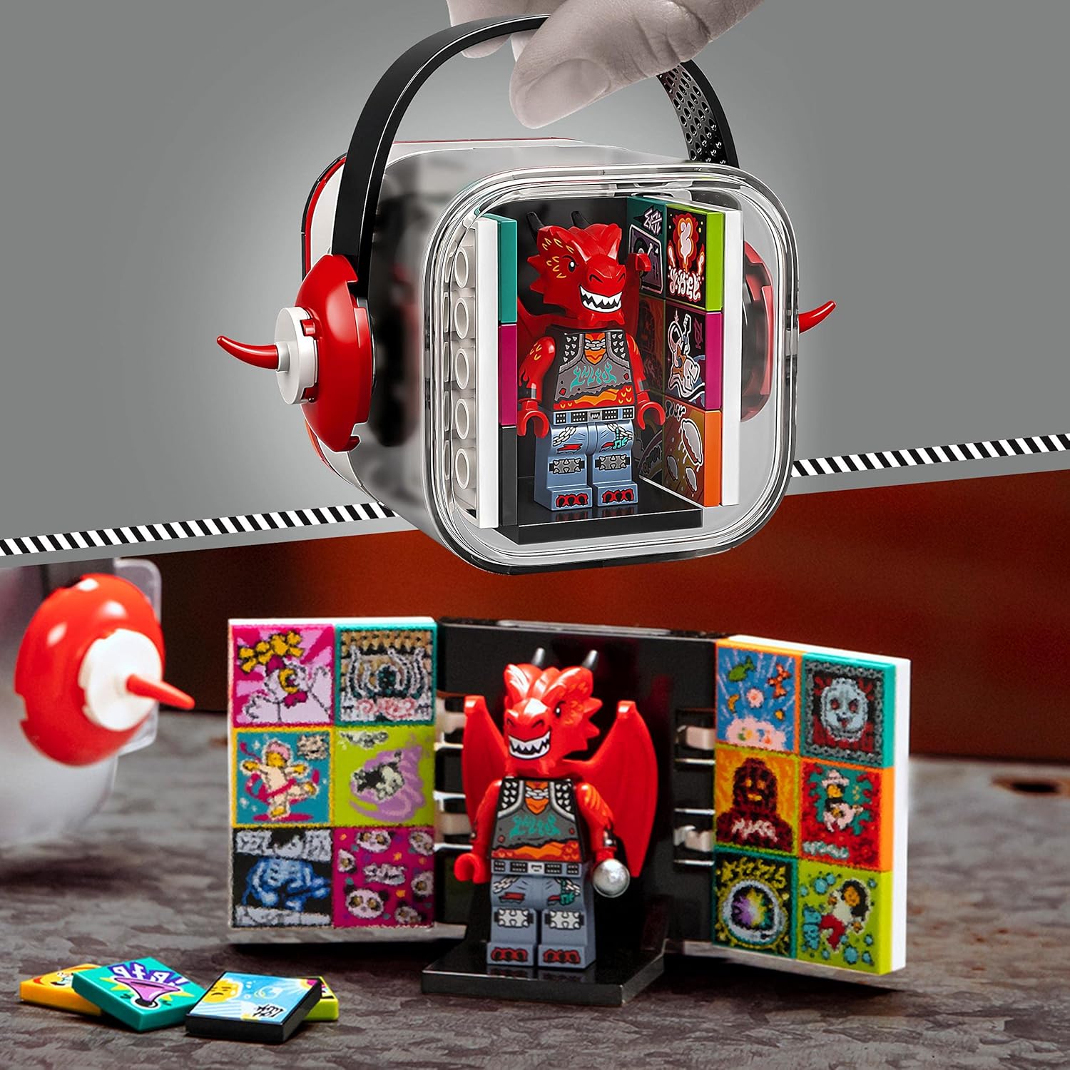 LEGO 43109 VIDIYO Metal Dragon BeatBox Music Video Maker Musical Toy for Kids, Augmented Reality Set with App-Large