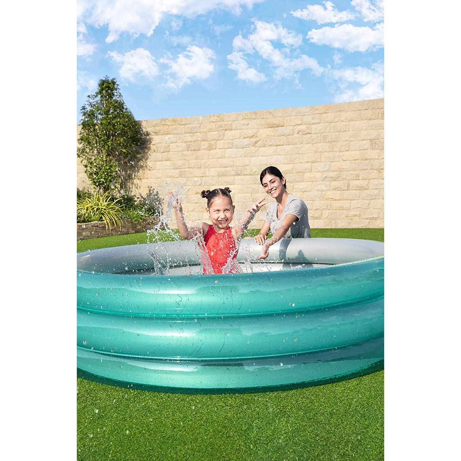 Bestway 51043 Big Metallic 3-Ring Pool 201X53 - BumbleToys - 8-13 Years, Boys, Eagle Plus, Floaters, Girls, Sand Toys Pools & Inflatables