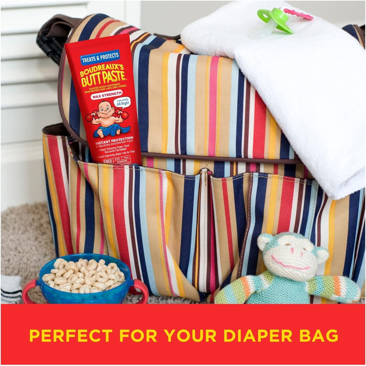 Boudreaux's Butt Paste Maximum Strength Diaper Rash Cream, Ointment for Baby