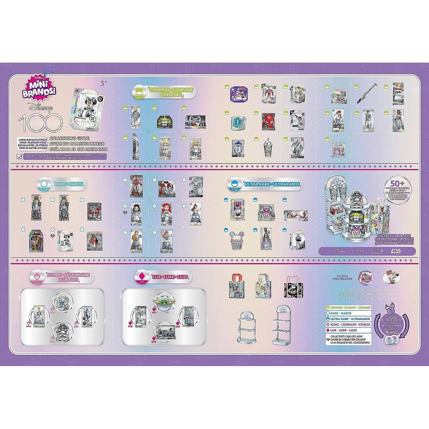 كبسولة ديزني 100 بلاتينيوم من ميني براندز من زورو إصدار محدود مع ميني بلاتينيوم، احتفل بديزني 100