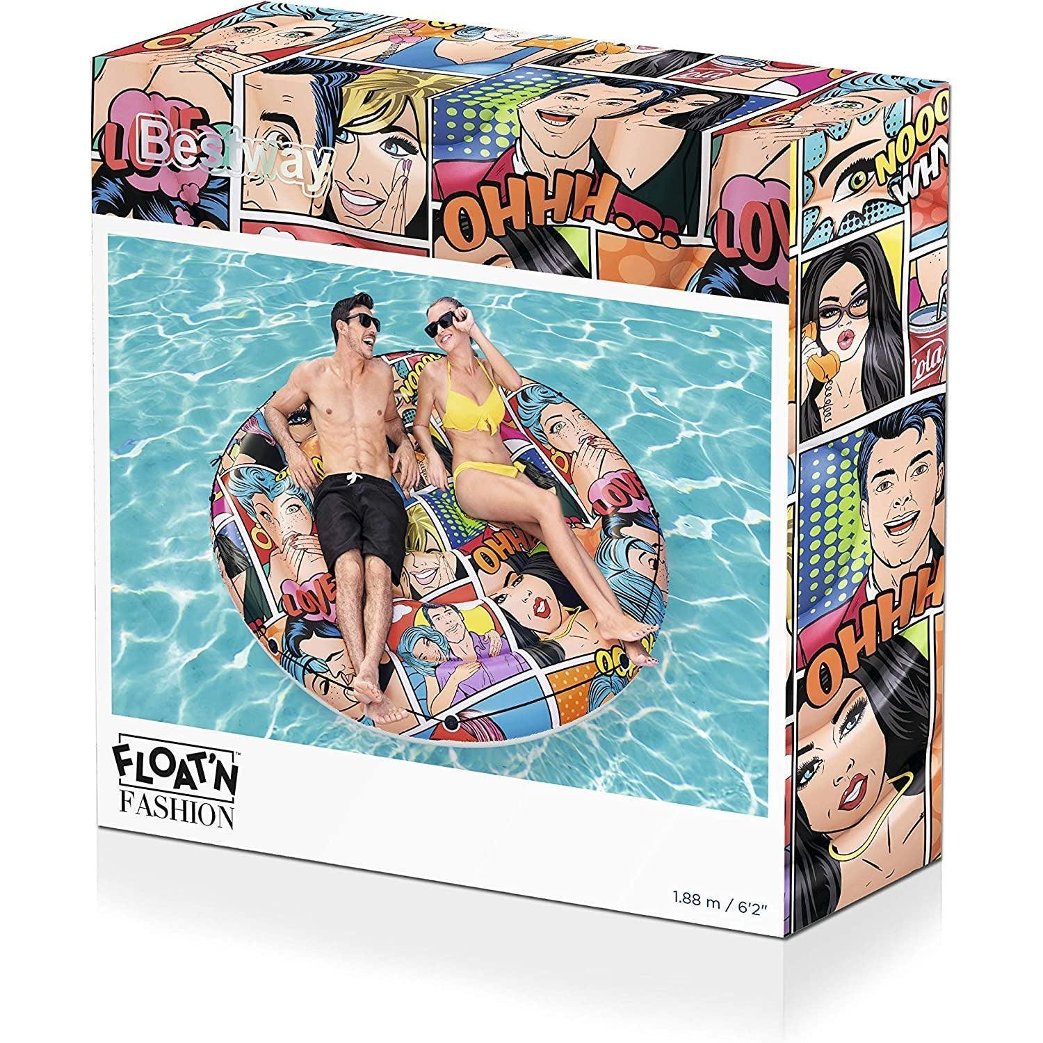 Bestway 43264 Inflatable Pool Mat with Comics Print - BumbleToys - 8-13 Years, Boys, Eagle Plus, Floaters, Island, Pre-Order, Sand Toys Pools & Inflatables