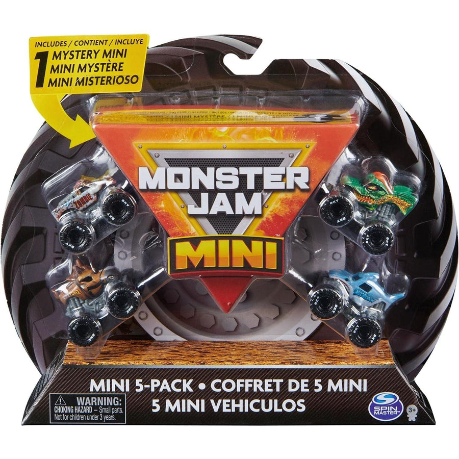 SPIN MASTER MONSTER JAM MINI 5 TRUCKS PACK WITH MYSTERY TRUCK