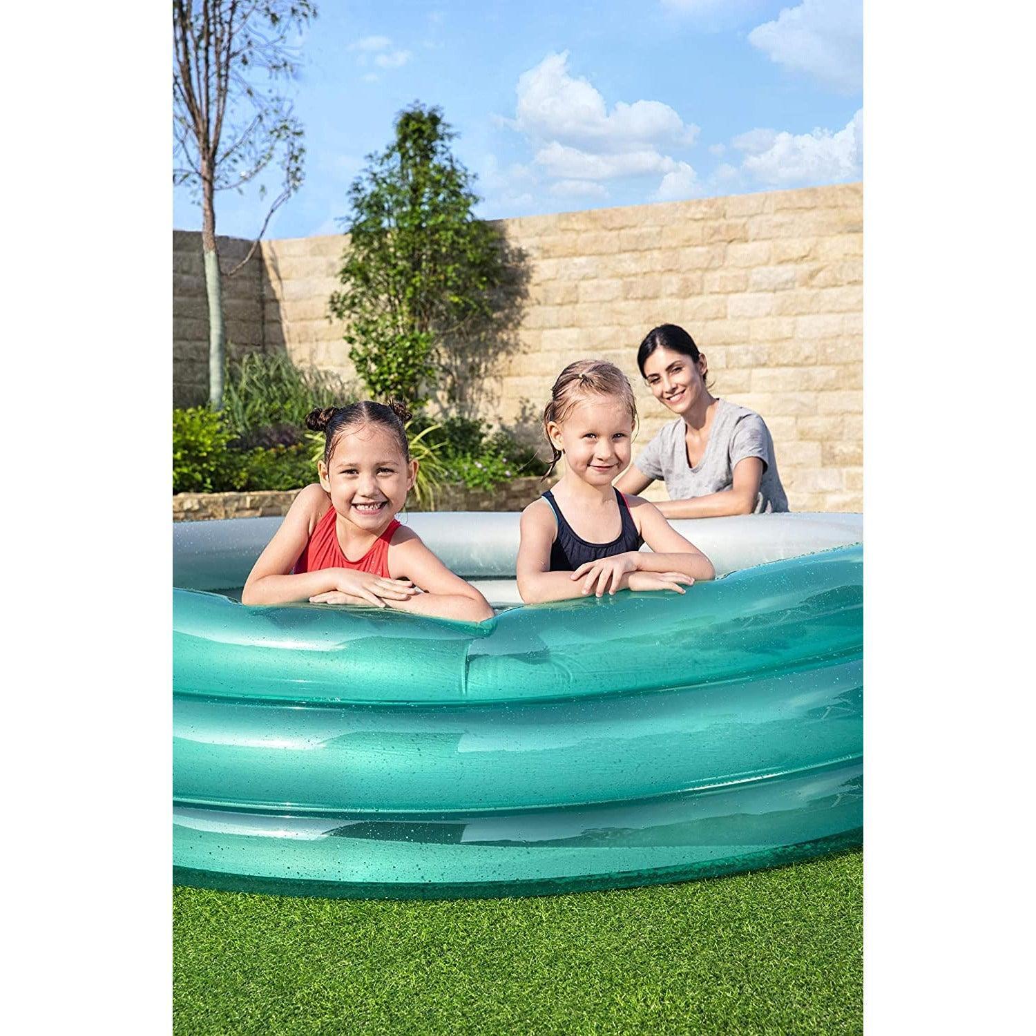 Bestway 51043 Big Metallic 3-Ring Pool 201X53 - BumbleToys - 8-13 Years, Boys, Eagle Plus, Floaters, Girls, Sand Toys Pools & Inflatables