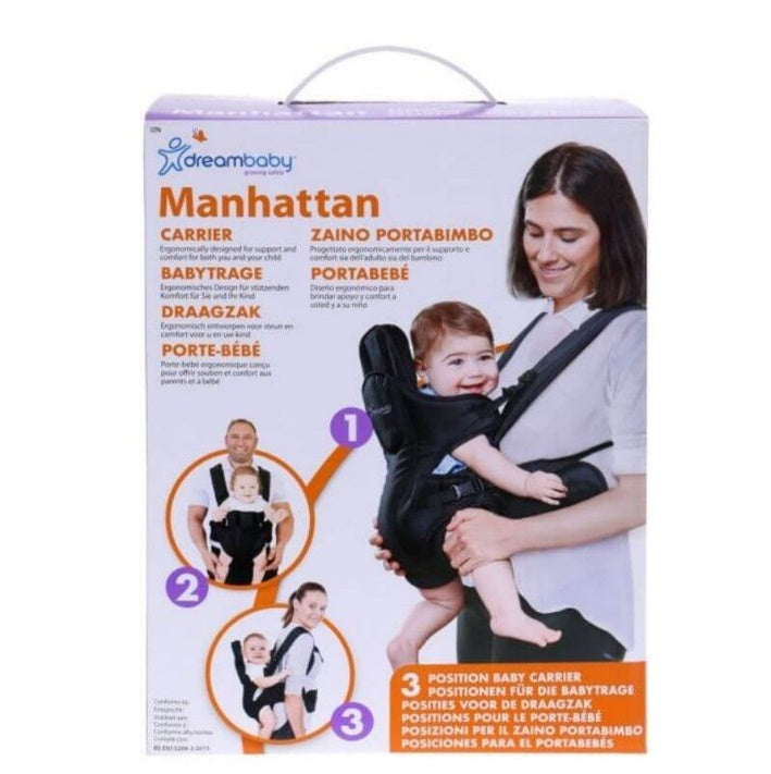 Dreambaby Manhattan 3-in-1 Baby Carrier – Black