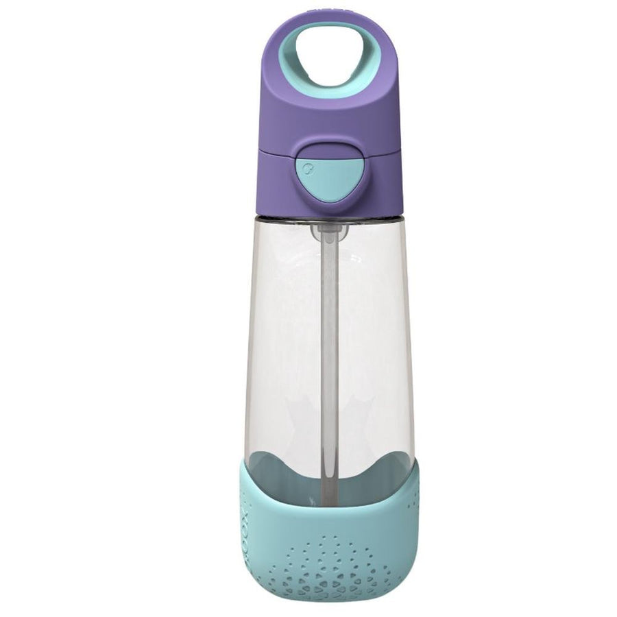 b.box Tritan Drink Bottle with Bite-Valve Straw – Lilac Pop, 600ml