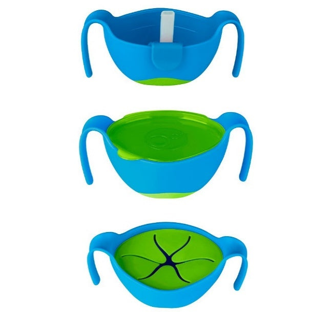 b.box Bowl + Straw with Snack Insert & Lid – Ocean Breeze