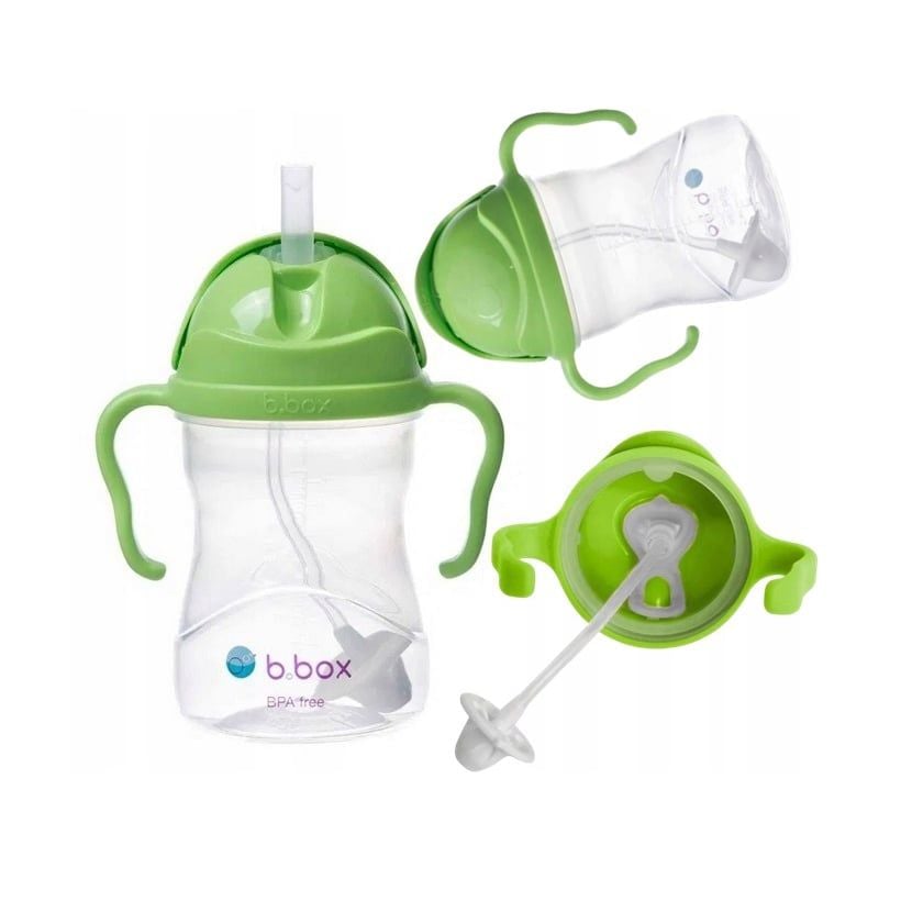 b.box Sippy Cup with Weighted Straw – Apple, 240ml