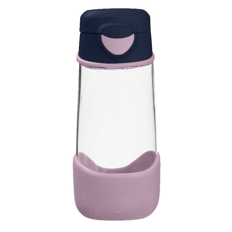 b.box Sport Spout Drink Bottle with Push-Button Lid – Blue Slate, 450ml