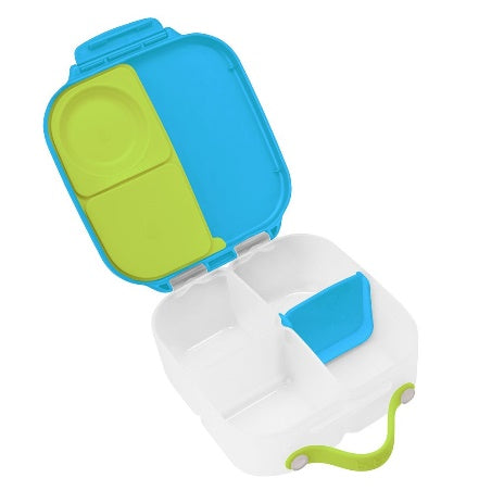 b.box Mini Lunchbox with Sealed Compartments & Fruit Holder – Ocean Breeze, 1L