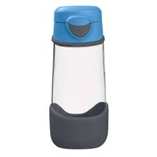 b.box Sport Spout Drink Bottle with Push-Button Lid – Blue Slate, 600ml