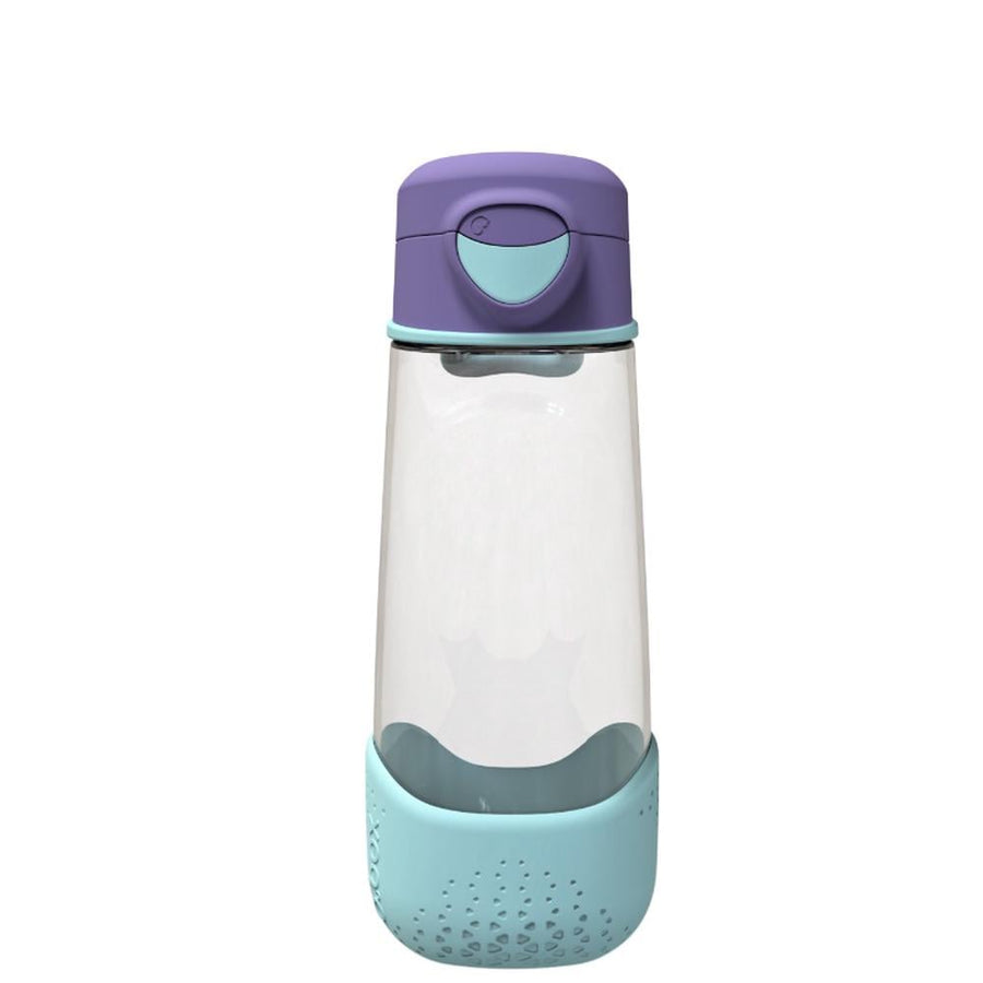 b.box Sport Spout Drink Bottle with Push-Button Lid – Lilac Pop, 600ml