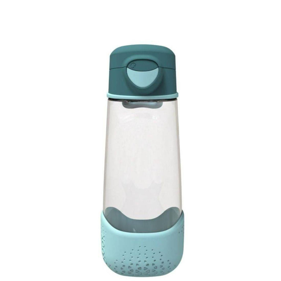 b.box Sport Spout Drink Bottle with Push-Button Lid – Emerald Forest, 600ml