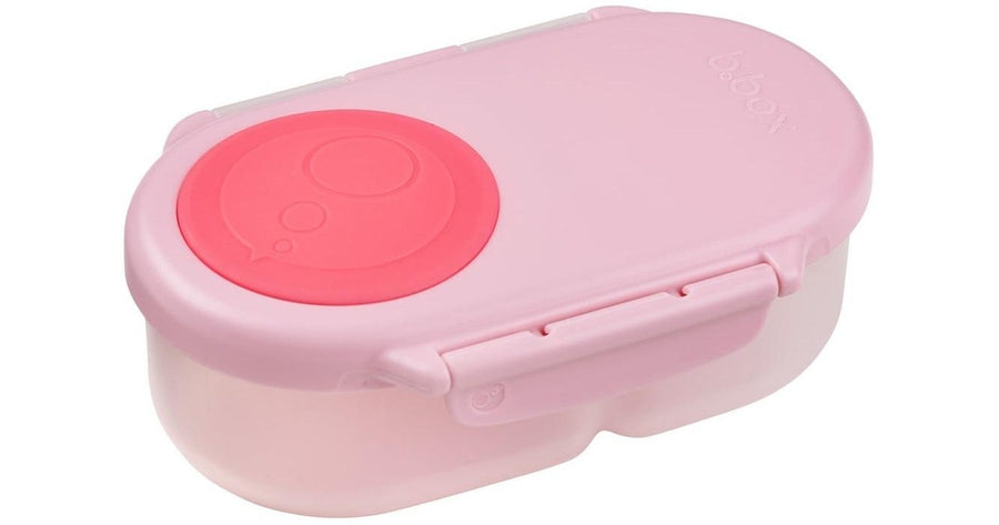 b.box Snackbox with Sealed Compartments & Fruit Holder – Flamingo Fizz